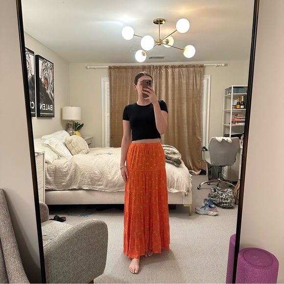 Free People Nova Tiered Maxi Skirt XS - Picture 5 of 5
